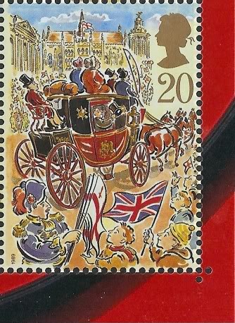 2009 GB - Lord Mayor Mail Coach in Litho from DX46 Bklt MNH